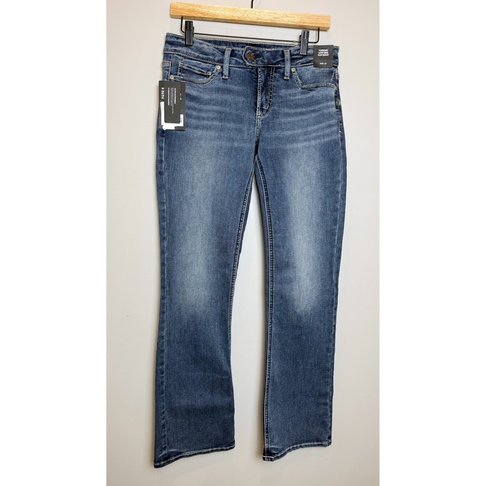 NWT Silver Tuesday Low Rise Slim Bootcut Jeans 30 X 31 Y2K Western Denim Boho
